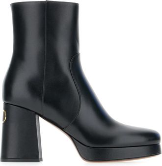 Valentino Garavani Heeled Boots - Dames - Laarzen met Hak - Zwart - 41 EU - Schoenen
