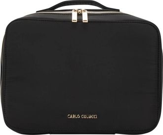 Carlo Colucci Toilettas - Heren - Toilettassen - Zwart - ONE Size - Polyester - Tassen