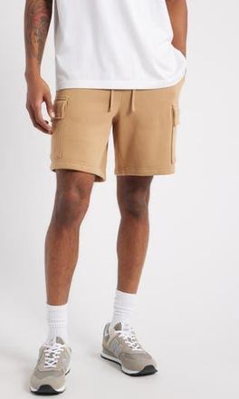 BP. Fleece Cargo Shorts in Tan Cartouche at Nordstrom Rack, Size X-Large