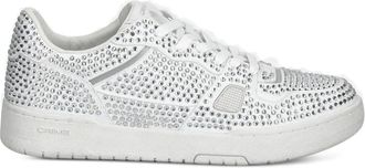 Crime London Sneakers verfraaid met kristallen - Wit