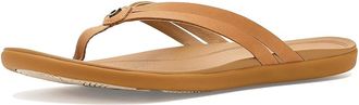 Olukai Hoopio Hui Womens Sandals Sahara/Sahara : 10 B - Medium, Leather