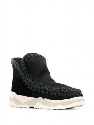 Mou Womens Eskimo Trainer Sneaker Boots In Black