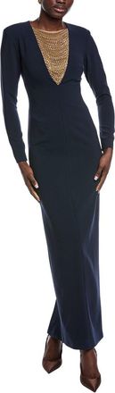 Carla Ruiz Chain Bib Maxi Dress