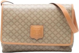 Celine Pre-owned Cross Body Bags, female, Beige, Size: ONE SIZE Pre-owned Canvas Crossbody Bag
