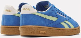 Reebok Classic Sneaker REEBOK CLASSIC CLUB C GROUNDS UK, Damen, Gr. 37,5, blau (kineticblau, astrolime, vintagechalk), Leder, Synthetik, Schuhe Sneaker