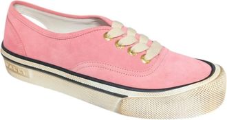Bally Womens Lyder New Samantha Suede Leather Sneakers In Pink