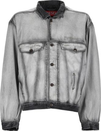 Diesel Washed Grey D-Denver-Fsi Denim Jacket