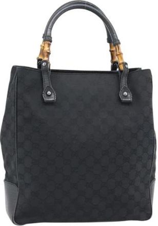 Gucci Pre-owned Vintage Tote Bag - Dames - Vintage Shopper - Zwart - ONE Size - Leer - Vintage