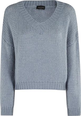 Roberto Collina Relaxed Fit Long-Sleeved V-Neck Sweater
