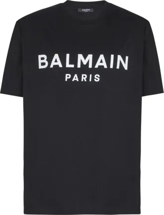 Balmain T-shirt met Paris print - Heren - T-shirts - Zwart - S - Katoen - Tops