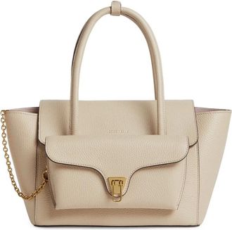 Coccinelle Handbags, female, Beige, Size: ONE SIZE Double Beat Medium