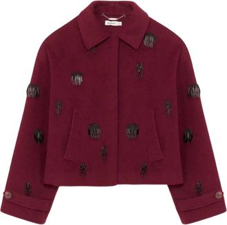 SIMKHAI Katya jack verfraaid met kralen - Rood