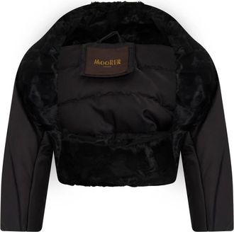 Moorer Sonia Short Jacket - Dames - Jassen - Bruin - Maat: XS Zijde