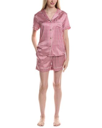 Petite Plume 2Pc Classic Silk Short Set