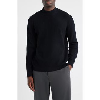 Nn.07 Davy 6429 Ribbed Mock Neck Sweater in Black at Nordstrom Rack, Size Medium