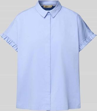 Smith & Soul Regular Fit Bluse mit Kappärmeln in Hellblau, Größe XL