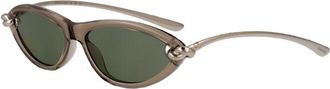 Bottega Veneta Knot Cat Eye Zonnebrillen - Dames - Zonnebrillen - Beige - 56 MM - Accessoires