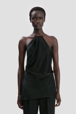 Victoria Beckham Chain Cami Top In Black