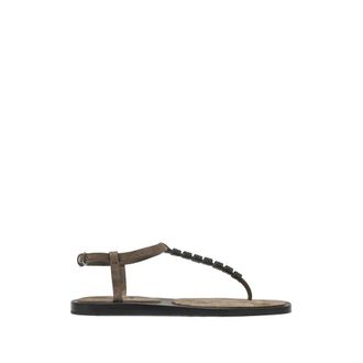 Brunello Cucinelli Beaded-strap Sandals