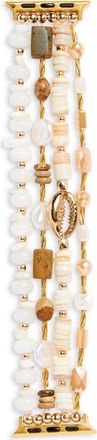 Nordstrom Rack Embellished Chain Apple Watch Watchband in Neutral Multi- Gold at Nordstrom Rack