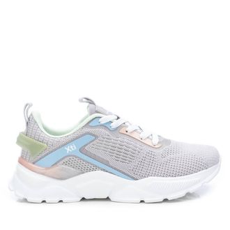 Xti Womens Lace-Up Sport Sneakers 14077602 Grey
