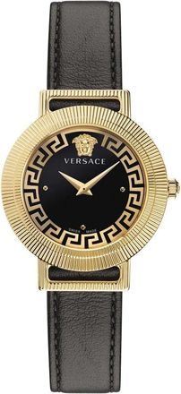 Versace Greca Chic Womens Black Watch VE3D00322 Leather (archived) - One Size