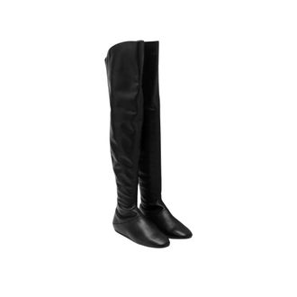 Le Monde Beryl Botas de Cuero por Encima de la Rodilla Luna - Shoes - Mujer - Negro - 36 1/2 EU
