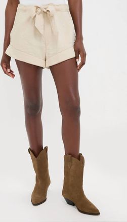 Isabel Marant Birva Shorts In Ecru