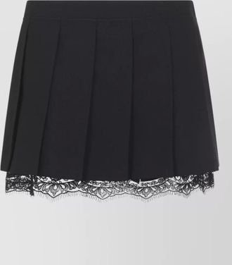 Acne Studios wool pleated mini skirt