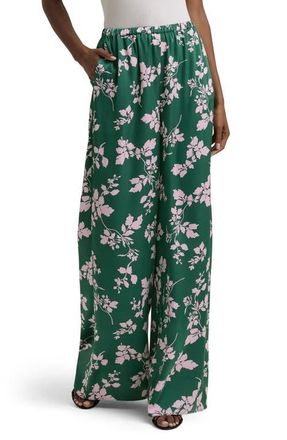 Favorite Daughter The Everything Pants in Emerald Floral at Nordstrom, Size Large
