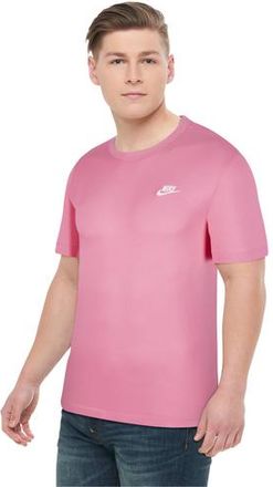 Nike Mens NSW Club Short Sleeve T-Shirt - Pinksicle/White Size XXL
