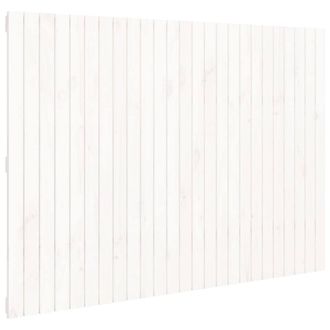 Berkfield Home Wall Headboard White 159.5x3x110 cm Solid Wood Pine