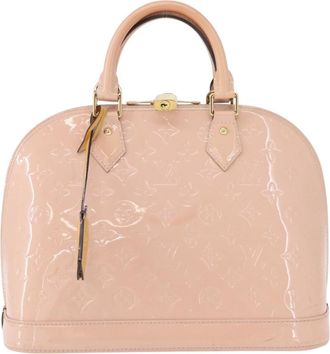 Louis Vuitton Alma Handbag Patent Leather Pink Patent_Leather Handbag (Pre-Owned)