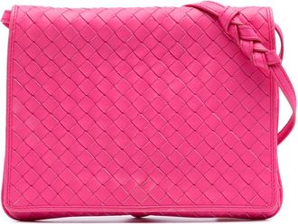 Bottega Veneta Pre-owned Bottega Veneta Nappa Intrecciato Flap Crossbody Ladies B07875086T