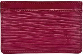 Louis Vuitton Pre-owned Vintage Card Case - Dames - Vintage Accessoires - Roze - ONE Size - Leer - Vintage
