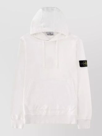 Stone Island cotton logo hoodie