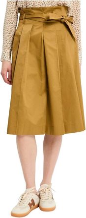 Kaos Midi Skirt with Waist Tie - female - KAOS - Midi Skirts - Green - 2XS - Skirts