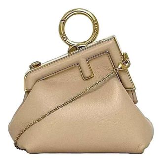 Fendi Pre-owned Mini Bags, female, Beige, Size: ONE SIZE Pre-owned Mini Bag Keyring
