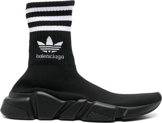 Balenciaga x adidas Speed sneakers - women - Polyester/Rubber/Fabric/Elastane - 37 - Black