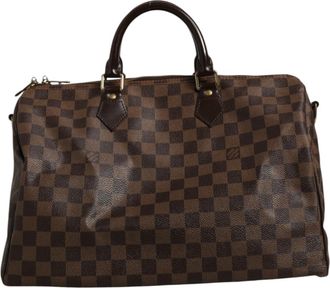 Louis Vuitton Speedy Bandouli&egrave;re 35 Damier Womens Ebene (Pre-Owned)