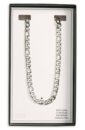 Nordstrom Rack Mens Figaro Chain Necklace in Silver at Nordstrom Rack