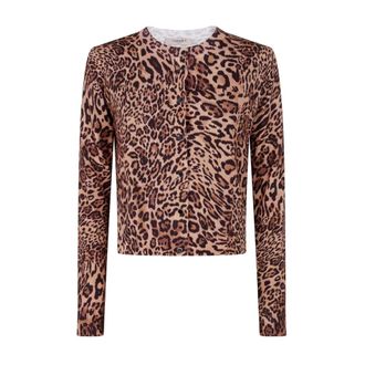 Twinset Bruin Beige Pak Elegant Comfortabele Pasvorm - Dames - Blouses - Veelkleurig - L - Overhemden