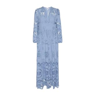 MC2 Saint Barth Maxi Jurk - Dames - Maxi kleedjes - Blauw - S - Kleedjes