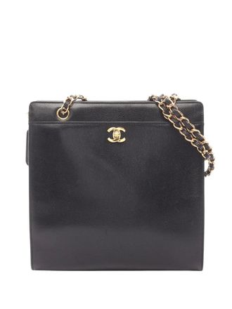 Chanel 1997-1999 CC Caviar tote bag - Black