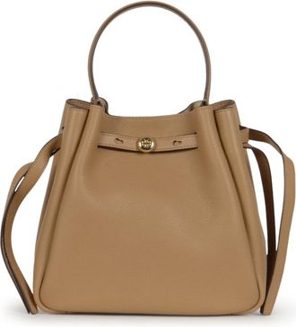 Tory Burch Tassen, Dames, Bruin, ONE Size, Leer, Romy Bucket Bag