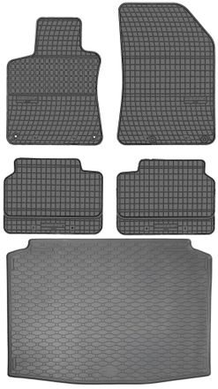 OEM Juego De Alfombrillas De Goma Para Peugeot 308 Ii Hatchback (2013-2021) + Alfombrilla Para Maletero