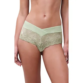 Chantelle Champs-&Eacute;lys&eacute;es Hipster Panties in Green Powder at Nordstrom, Size X-Small