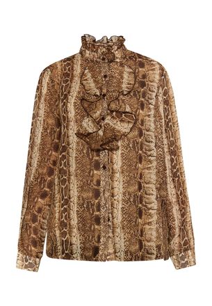 Faina Blouse Dames bruin beige