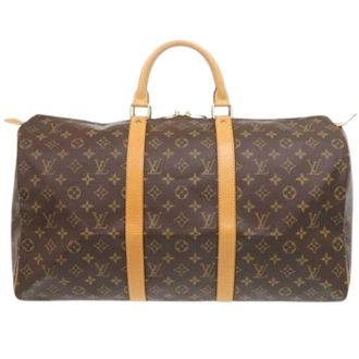 Louis Vuitton Pre-owned Weekend Bags, male, Brown, Size: ONE SIZE Pre-owned Monogram Boston Bag
