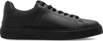 Balmain B-Court Leather Sneakers - Heren - Sneakers - Zwart - 47 EU - Leer - Schoenen